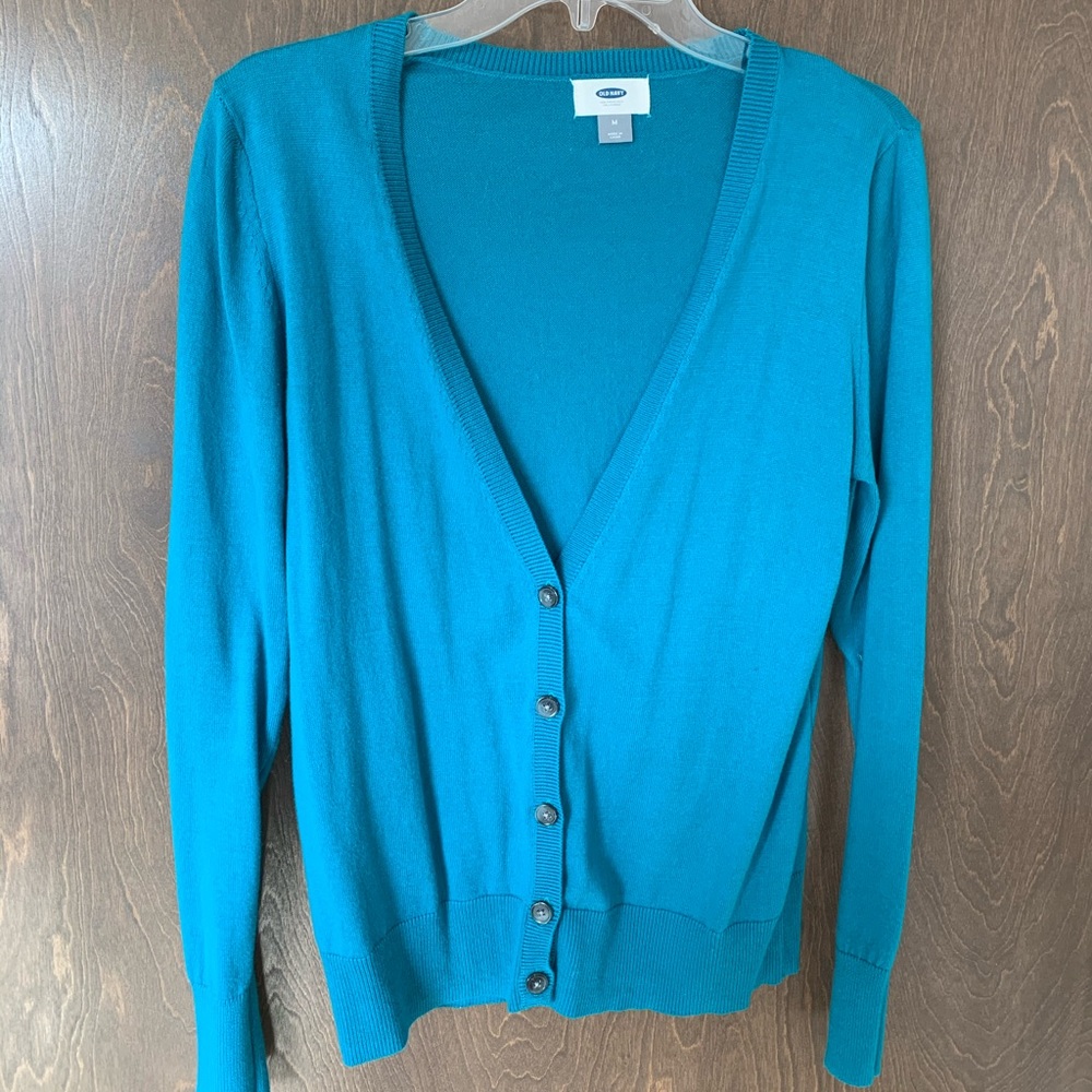 Teal cardigan